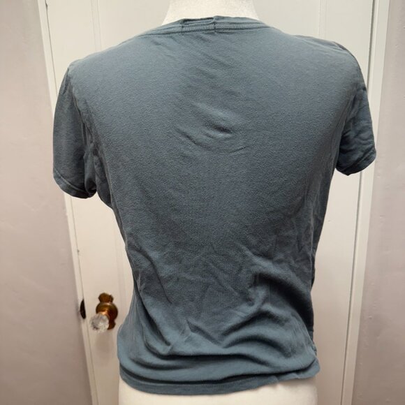 Mother Graphic Print Crew Neck T-Shirt Size: XS Faded Green greyish - Picture 2 of 4